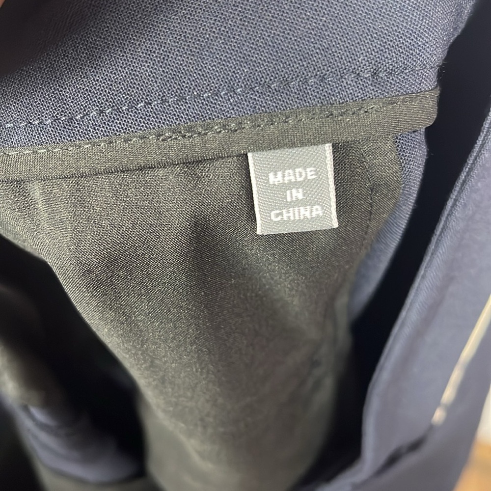 Vince Wool Nautical Strapping Tuxedo Navy Blue Pants. - Picture 9 of 9